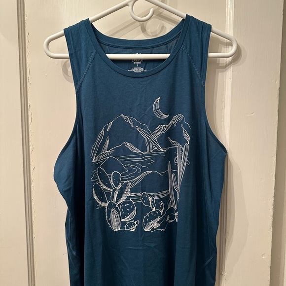 NWOT Torrid Teal Happy Camper Tee - Picture 2 of 3